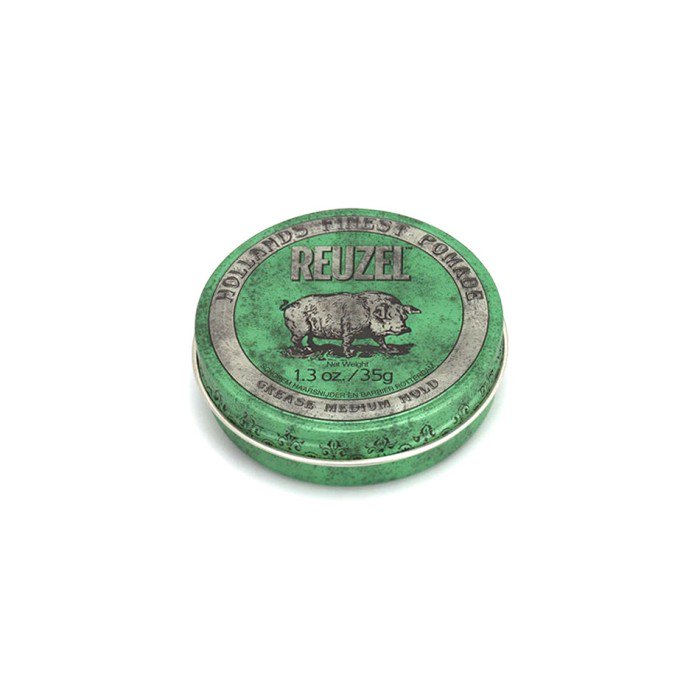 REUZEL ルーゾー GREEN POMADE 35g ルーゾー ポマード 緑 油性 グリース 油性ポマード 整髪料 男性用 バーバー