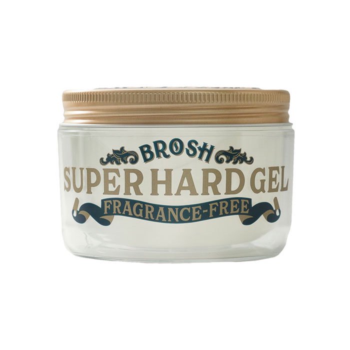 BROSH (ブロッシュ) BROSH SUPER HARD GEL FRAGRANCE FREE 200g BROSH POMADE ブロッシュ  ポマード スタイリング剤 ハードジェル 無香料 - O.S.S.