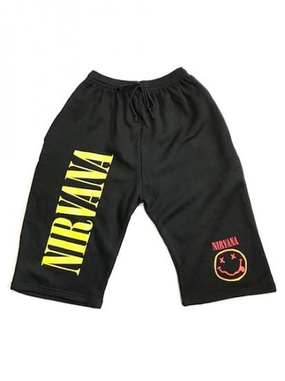 U.K. 1990's NIRVANA sweat shortsN.O.S.