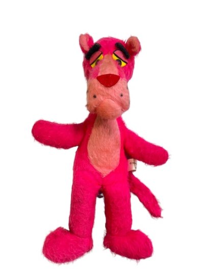 Vintage pink deals panther stuffed animal