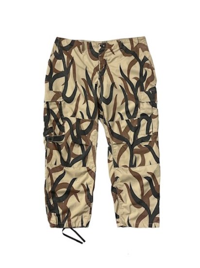 80-90's USA TRIBAL camouflage CARGO pants