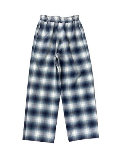 BLUE オンブレチェック パジャマパンツ - JAMMRU WEB SHOP