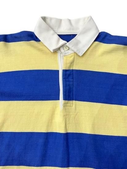 ラガーシャツ 長袖 ロンT 刺繍ワッペン ラガーシャツ トップス シャツ 大きい