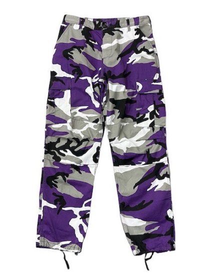 Purple camouflage CARGO PANTS