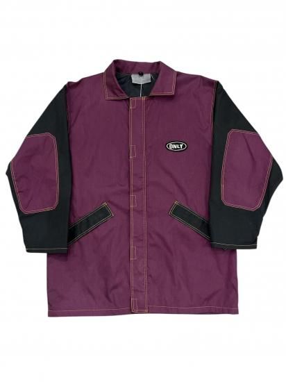 90's- Black x Burgundy NYLON jacket