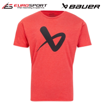 BAUER CORE CREW RED T