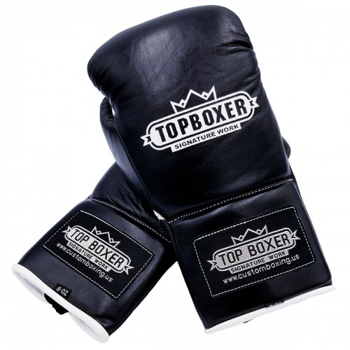 TOP BOXER［トップボクサー］ 紐式ボクシンググローブ（黒）