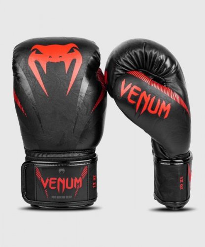 VENUM[ヴェヌム] ボクシンググローブ Impact - インパクト（黒/赤）