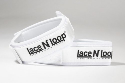 Lace N' Loop［レースンループ］紐式グローブ用ストラップ（ペア）（白