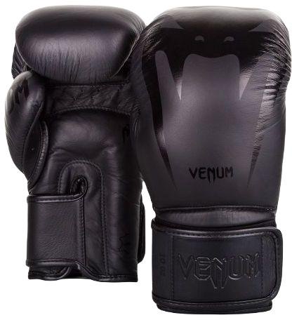 VENUM [ヴェヌム]　ボクシンググローブ　Giant 3.0 - ジャイアント（黒/黒）＜本革＞ ナッパレザー／ Boxing Gloves -  Black/Black