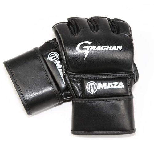 MAZA［マザ］ GRACHAN 公式 MMA プロ ファイトグローブ Ver.2 （黒）／ Pro Fight Gloves -  オープンフィンガーグローブ