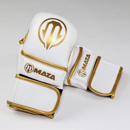 MAZA［マザ］ MMA パウンドグローブ Ver.2（白/ゴールド）／MMA Pound Gloves - White/Gold