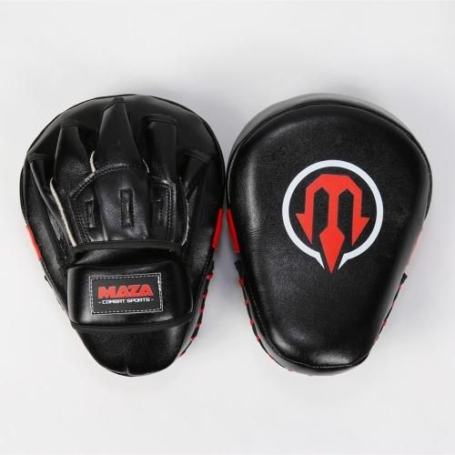 スーパーウィン パンチングミット 黒 レザー スーパーウィンキックミット L [BLACK×RED] Super Win Kick