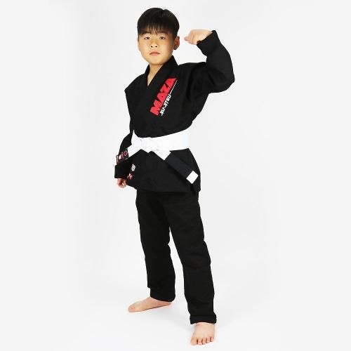 MAZA［マザ］ KIDS BJJ Gi キッズ ブラジリアン柔術着 T-1 （黒