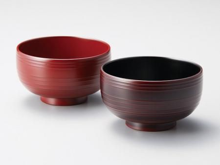 漆の汁椀　[富貴椀　溜・朱ペア]食洗使用可、安全・安心の日本製 楽天市場】汁椀 お椀 ペア セット 食洗機対応 一乗椀 漆琳堂 朱 黒 4寸