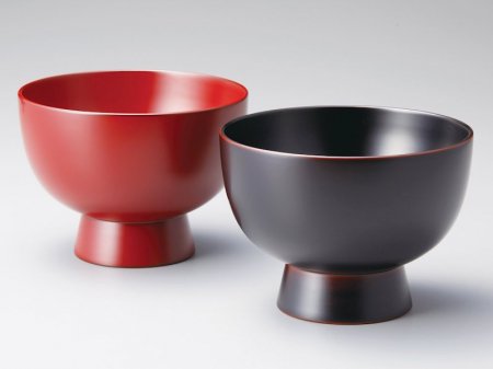 合鹿椀ペア 溜・古代朱 1組 - 鷹休漆器店〈越中富山 伝統の魚津漆器〉夫婦椀・カップ・内祝・結婚ギフト・長寿・弔事・記念品など 漆器の通販サイト