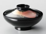瓢 富士型 煮物椀 黒