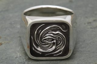 HURRICANE RING all silver