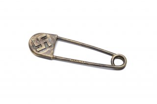 SAFETY PIN 卍 (S) brass