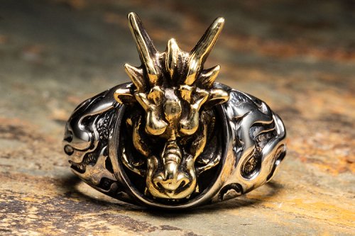 <img class='new_mark_img1' src='https://img.shop-pro.jp/img/new/icons1.gif' style='border:none;display:inline;margin:0px;padding:0px;width:auto;' />PST THICK RING DRAGON -BRASS-
