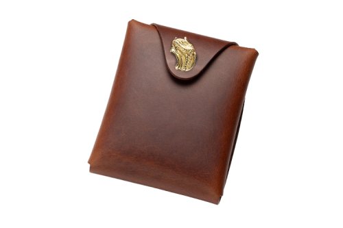 <img class='new_mark_img1' src='https://img.shop-pro.jp/img/new/icons1.gif' style='border:none;display:inline;margin:0px;padding:0px;width:auto;' />SNAKE HEAD SIDE BRASS BUTTON TRIFOLD LEATHER WALLET -BROWN-