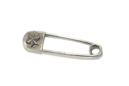 <img class='new_mark_img1' src='https://img.shop-pro.jp/img/new/icons1.gif' style='border:none;display:inline;margin:0px;padding:0px;width:auto;' />LAUNDRY PIN 6 STAR (S) silver x silver SAFETY PIN