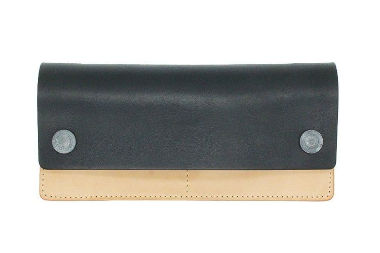 TRACKER LEATHER WALLET トラッカーウォレット ブラックコンビ