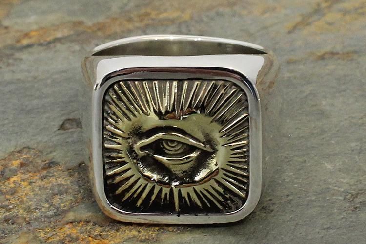 RADIATION RING -IBUSHI- silver x brass