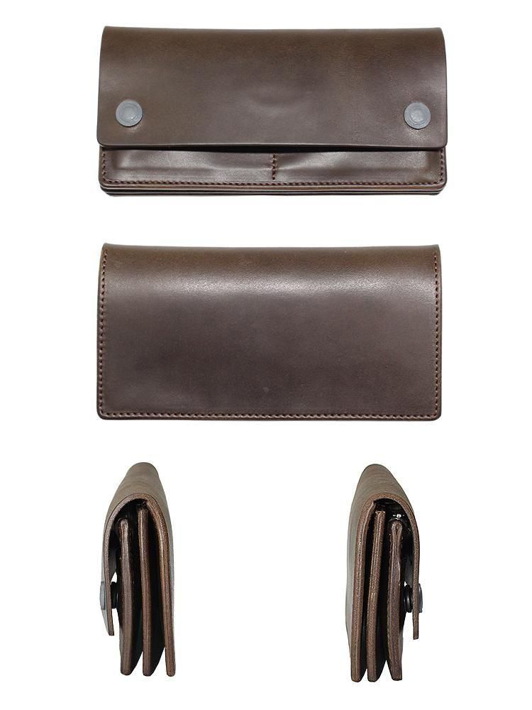 TRACKER LEATHER WALLET トラッカーウォレット カーキグレー