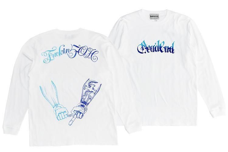 <img class='new_mark_img1' src='https://img.shop-pro.jp/img/new/icons1.gif' style='border:none;display:inline;margin:0px;padding:0px;width:auto;' />FUCKIN 5-OH  L/S T-SHIRT -WHITE-