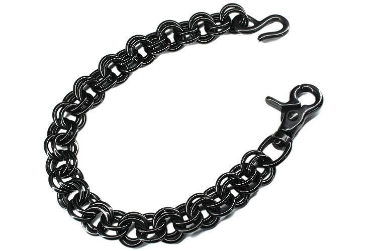 BRASS WALLET CHAIN DULL FINISH -CIRCLE-