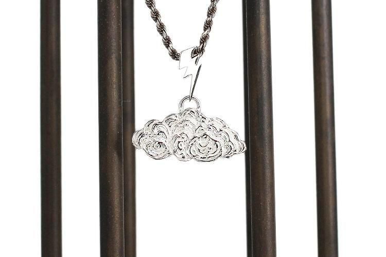 シルバー925 稲妻モチーフ ペンダントトップ ユニセックス