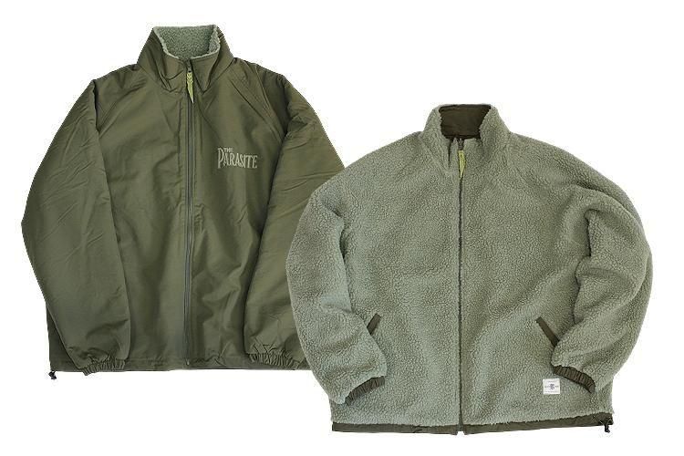 <img class='new_mark_img1' src='https://img.shop-pro.jp/img/new/icons1.gif' style='border:none;display:inline;margin:0px;padding:0px;width:auto;' />THE PARASITE REVERSIBLE BOA JACKET -OLIVE-