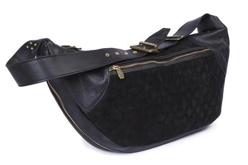 TYPE2 COW HIDE x SUEDE COMBINATION -BLACK-