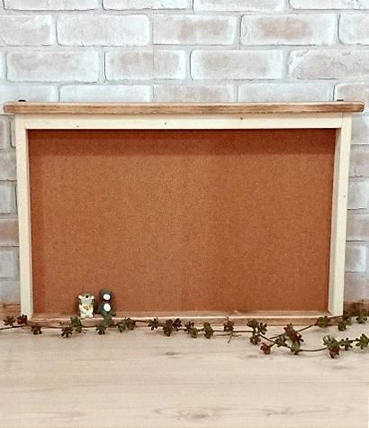 RSE-99T / 壁掛けコルクボード シンプル ツートン / 68×7×44cm