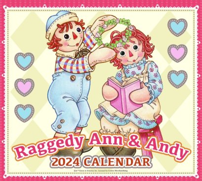 2024年度/壁掛けカレンダー】 Raggedy Ann&Andy / ラガディアン