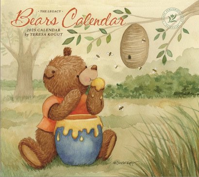 10%off Legacy社 2025年度版 USAカレンダー「Bears Calendar / ベアーズカレンダー」 - カントリー家具 カントリー雑貨  オーダー家具 大阪｜ラズベリーハウス