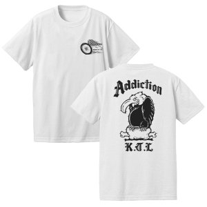 Addiction kustom the life /  TEE シャツ/アディクション/フロント＆バックプリントTシャツ/
