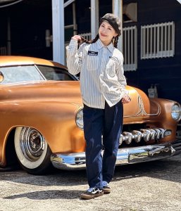 <img class='new_mark_img1' src='https://img.shop-pro.jp/img/new/icons14.gif' style='border:none;display:inline;margin:0px;padding:0px;width:auto;' />Addiction kustom The Life WORK SHIRTS/