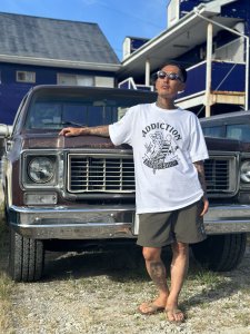 Addiction kustom the life  Bar Ber S/S TEE 