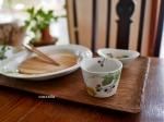 九谷焼　青手九谷　青泉窯　北出不二雄作　珍味入れ5個セット 道具 ] - 道具 九谷焼 北出不二雄造 錆釉色絵壺（共箱