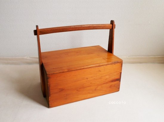 古道具 おかもち 道具入れ 木製箱 「暮らしの古民具・器こっころ」