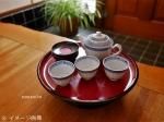 古道具　古民具　煎茶道具　菓子盆　銘銘盆　半月盆　吸物膳　古物　明治期以前 a997 銘々盆 合作 誰か袖 十作 木箱 茶道具 古物 懐石 菓子器 銘々