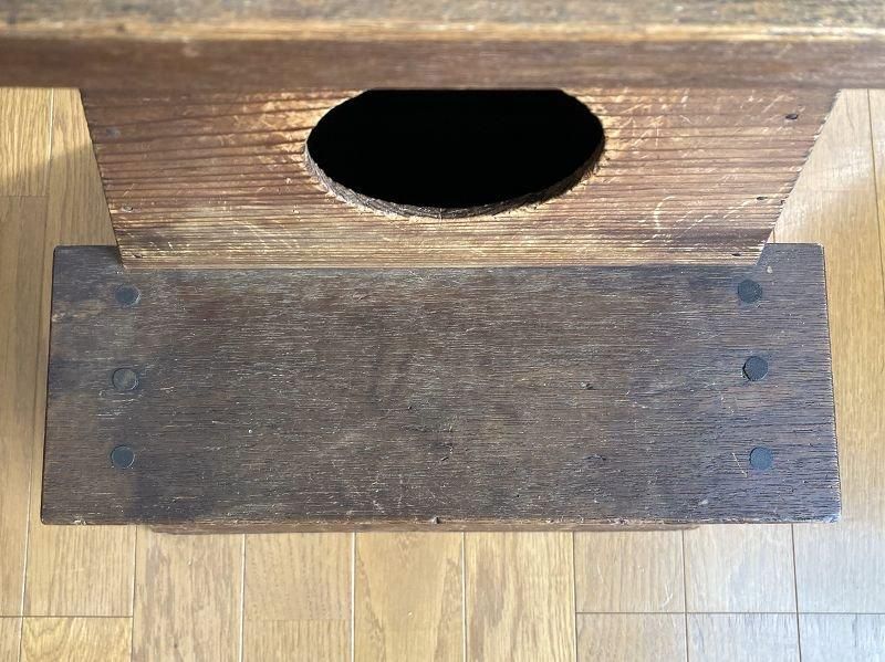 昭和レトロ踏み台 踏み台 木製 3段 アンティーク 無垢 昭和レトロ 玄関 和風