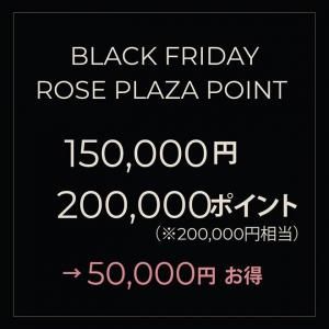 Black Friday Rose Plaza ݥTier D
150,000ߤ200,000ݥȡ50,000ߤ