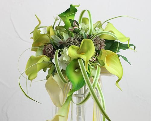 シャワーブーケ・カラー-アーティフィシャルフラワー - 造花・加工花