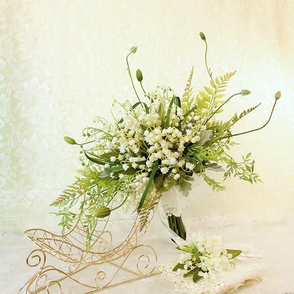 鈴蘭のクラッチブーケ アーティフィシャルフラワー 造花 加工花アレンジメント専門通販サイト A Cocca 鈴蘭のクラッチブーケ アーティフィシャルフラワー 造花 加工花アレンジメント専門通販サイト A Cocca