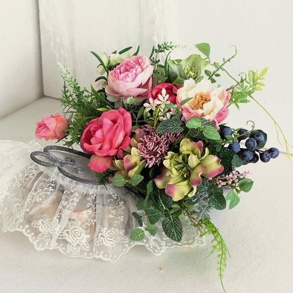 オフィス部屋飾り 造花 ピンク ホワイト 4本 楽天市場】オフィス（造花｜造花・人工観葉植物）：花・観葉植物<花