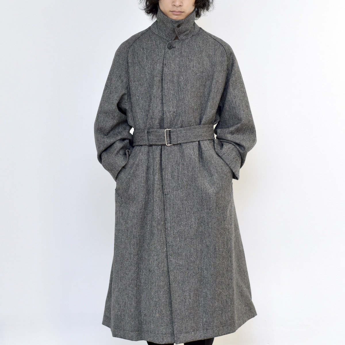 美品 INTÉRIM HYPER BIG LOVAT TWEED COAT www.cotepotager.ch