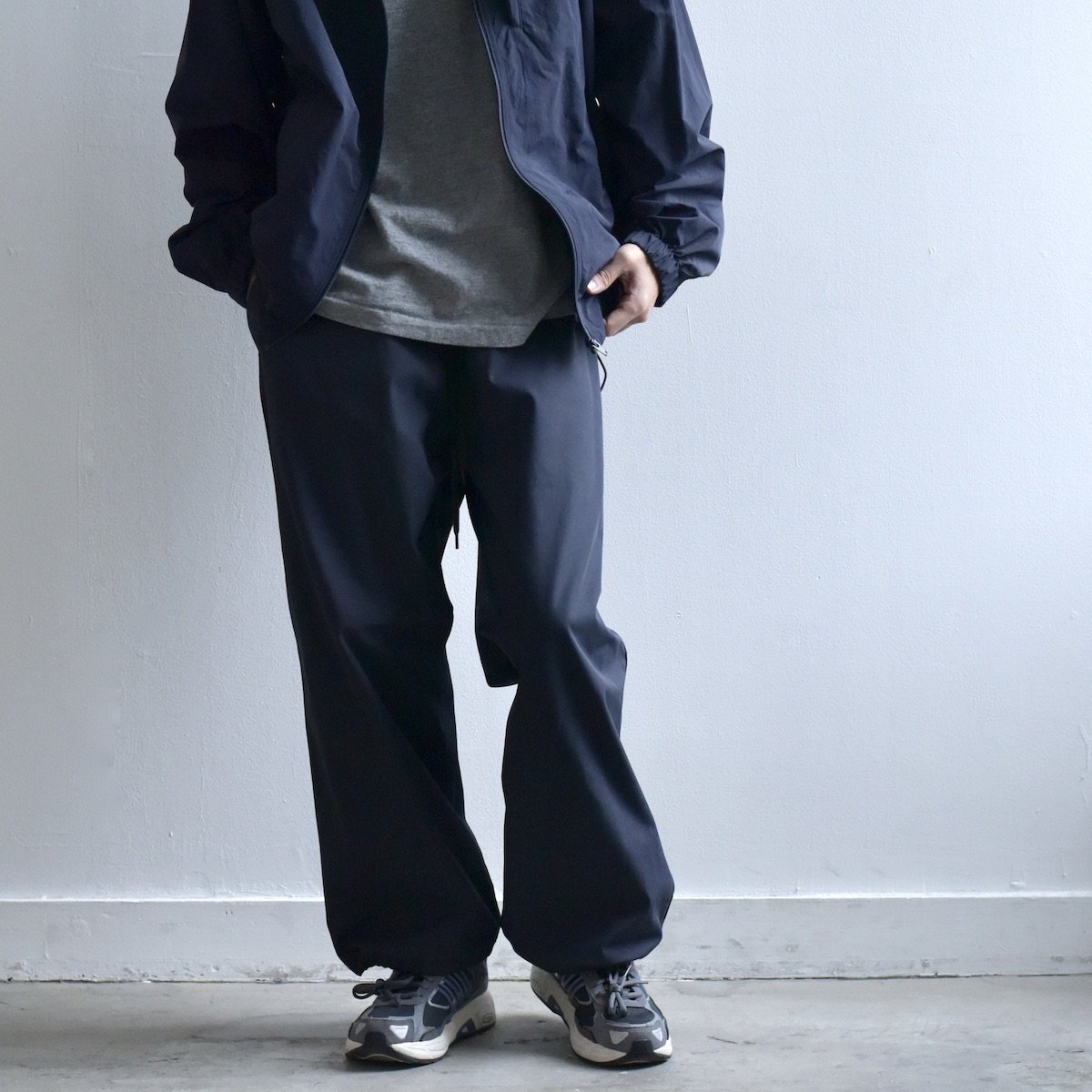 Y | Organic Cotton / Recycle Polyester Twill Easy TR (NAVY) - FFC.